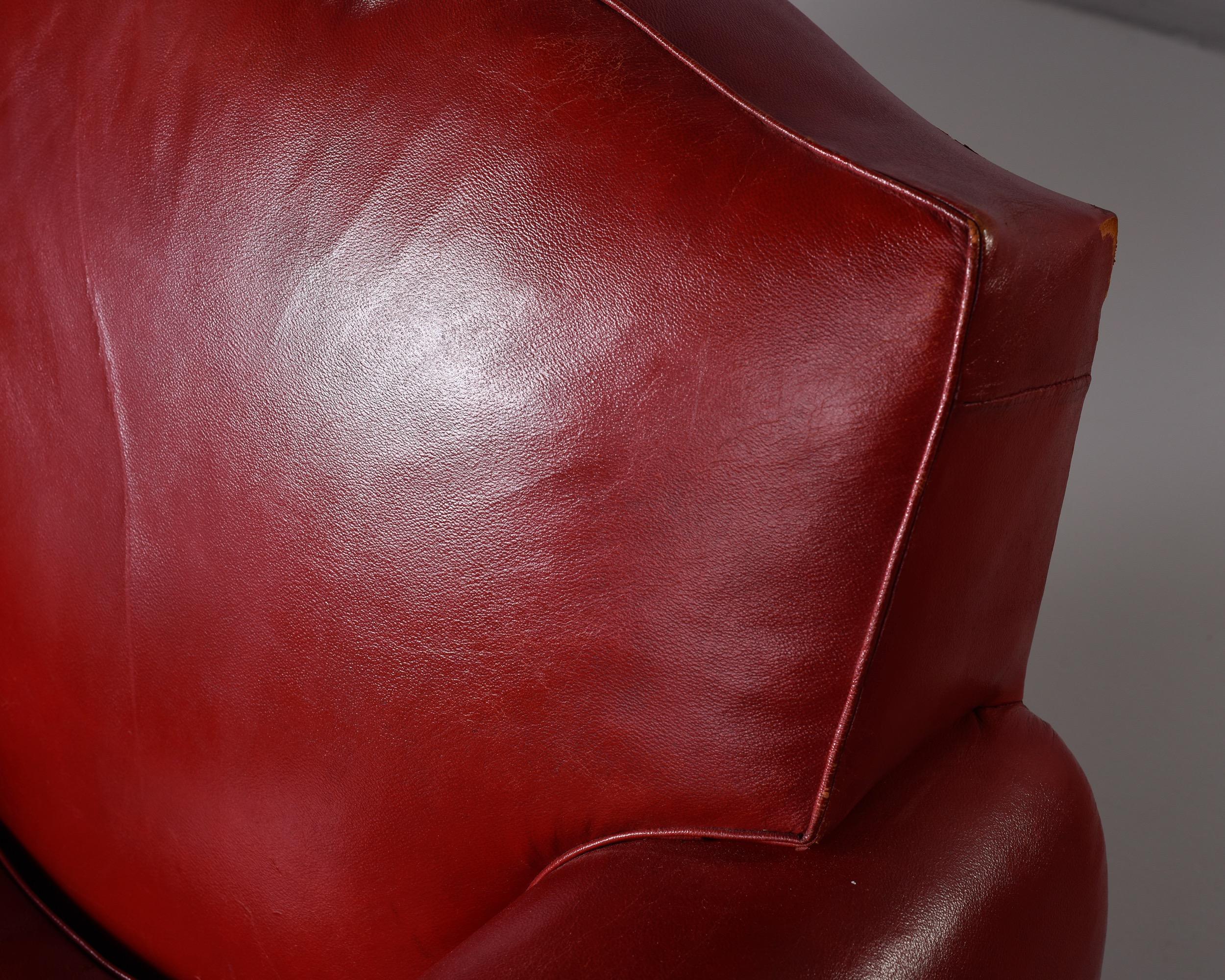 red leather artist