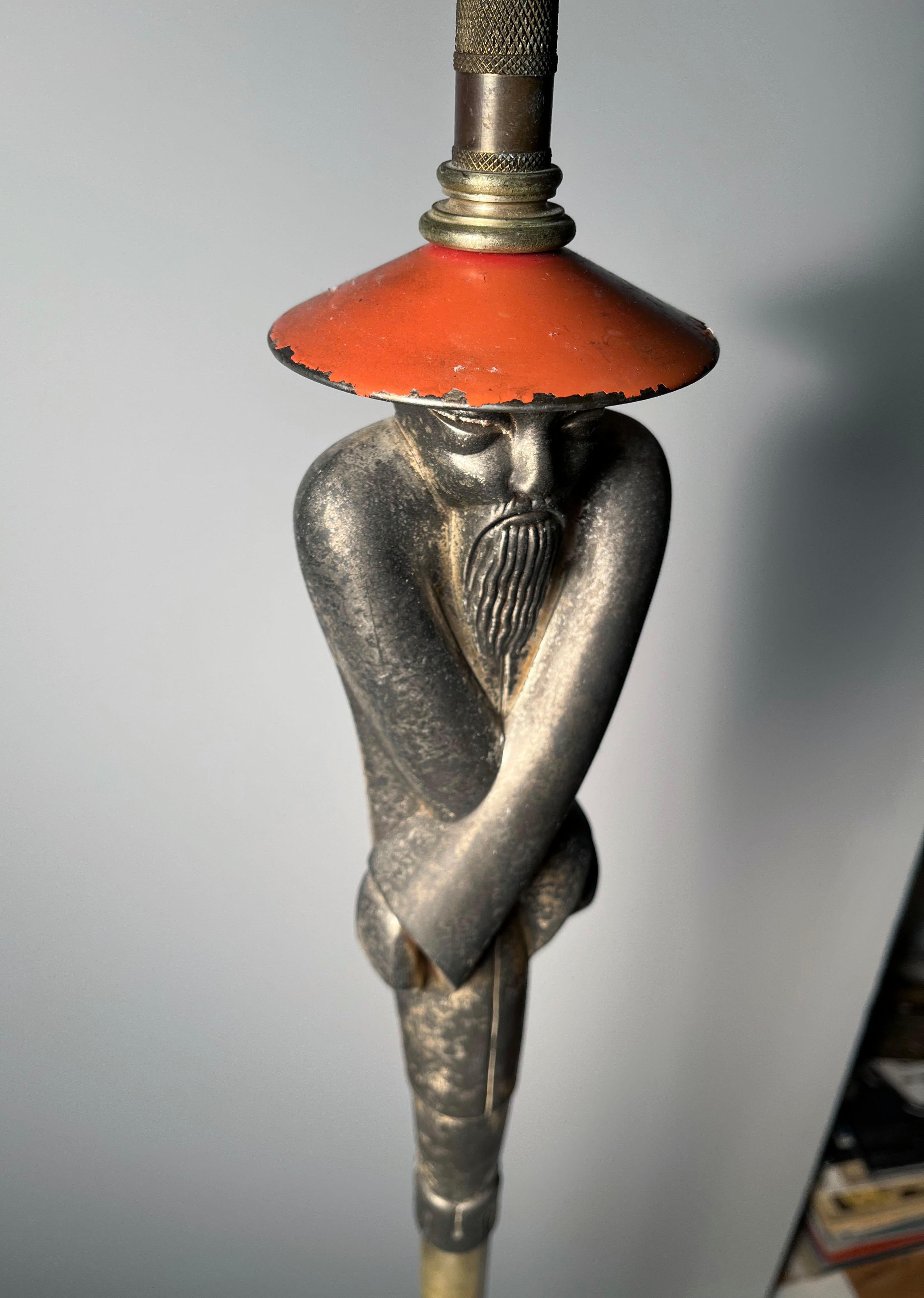 Pair of Vintage Art Deco Viktor Schreckengost Chinoiserie Floor Lamps For Sale 6