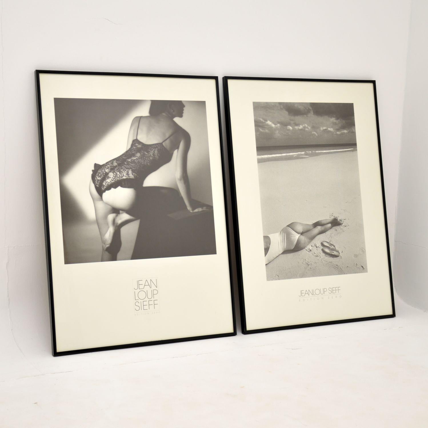 A beautiful pair of framed art prints by the famous French photographer Jeanloup Sieff. They date from the 1980’s, and were published in West Germany.

The condition is excellent, they have been well kept and framed in black. There is no damage to