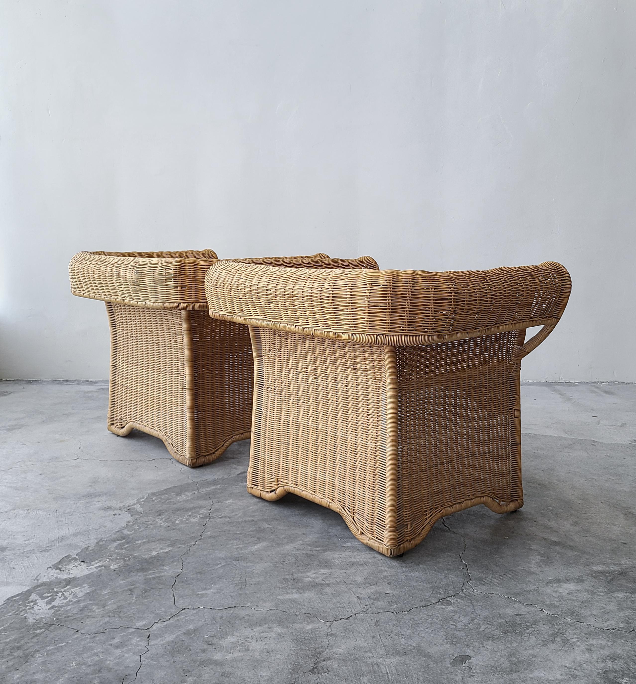 wicker tub chairs for sale