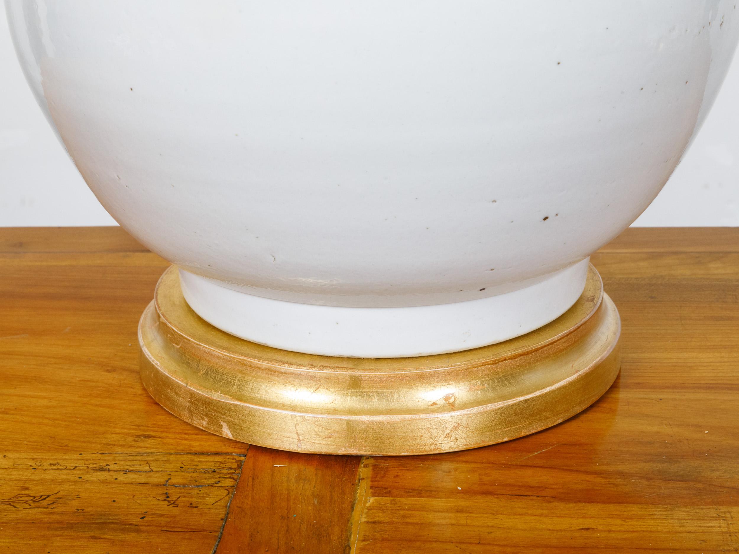 Paire de lampes de table en porcelaine asiatique à jarres de gingembre - USA câblée Excellent état - En vente à Atlanta, GA