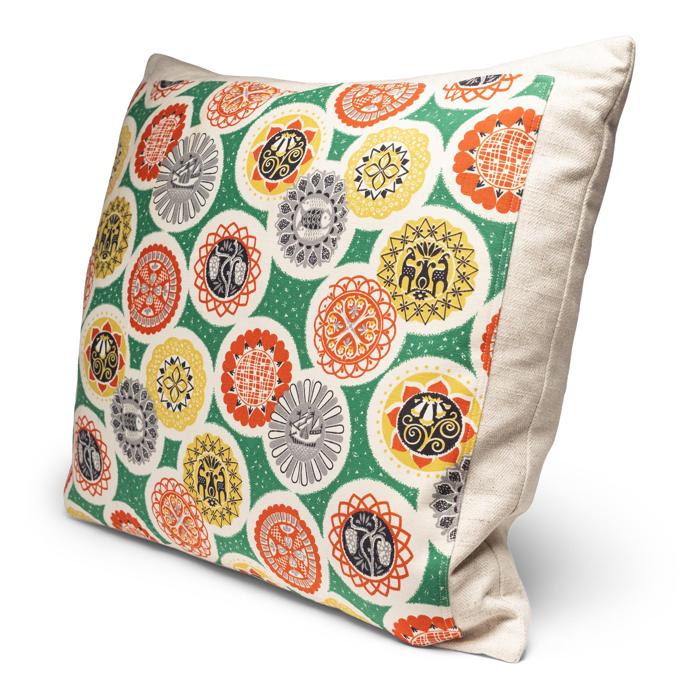 American Pair of Vintage Atomic Age Throw Pillows For Sale