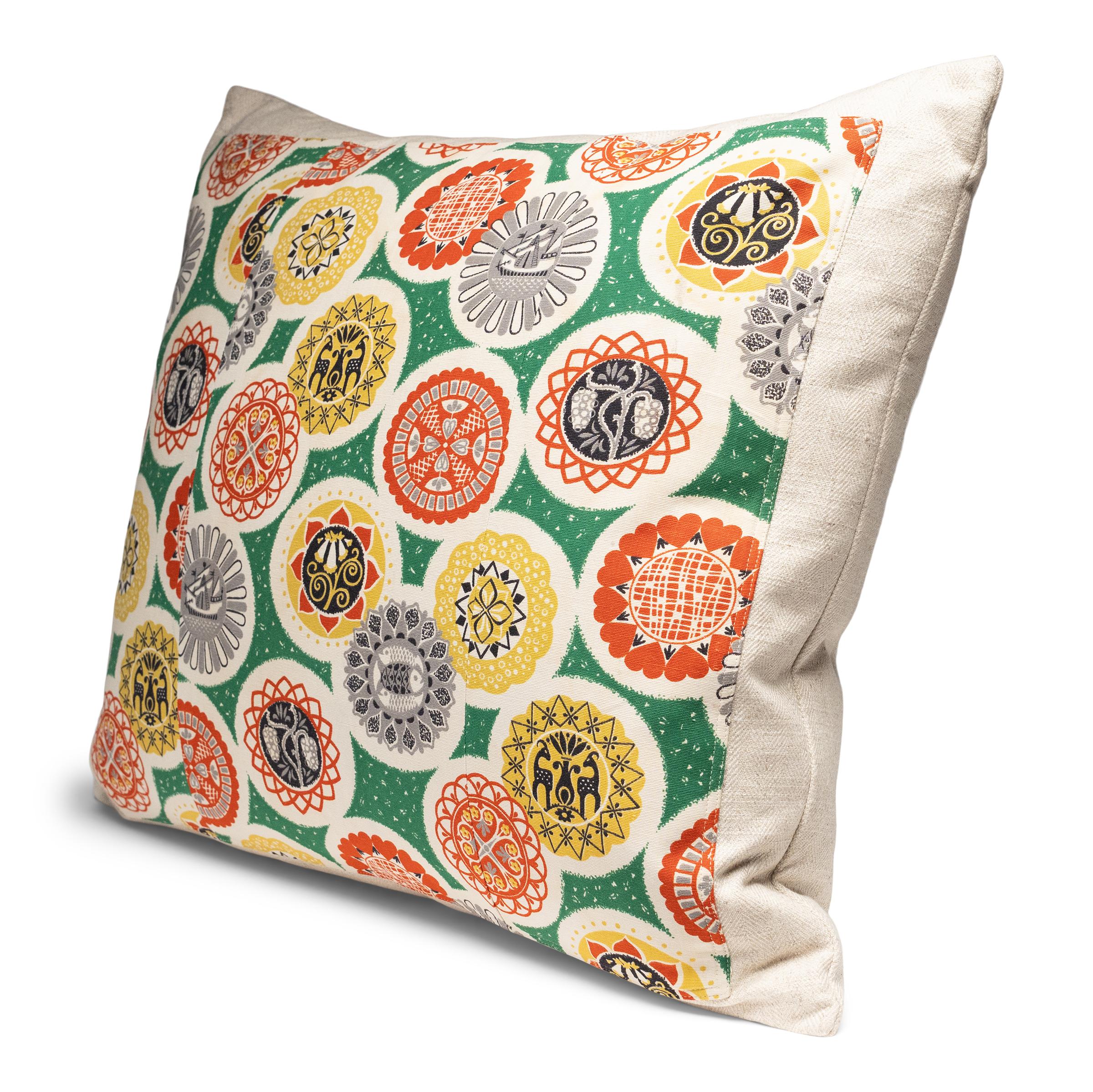 Pair of Vintage Atomic Age Throw Pillows For Sale 1