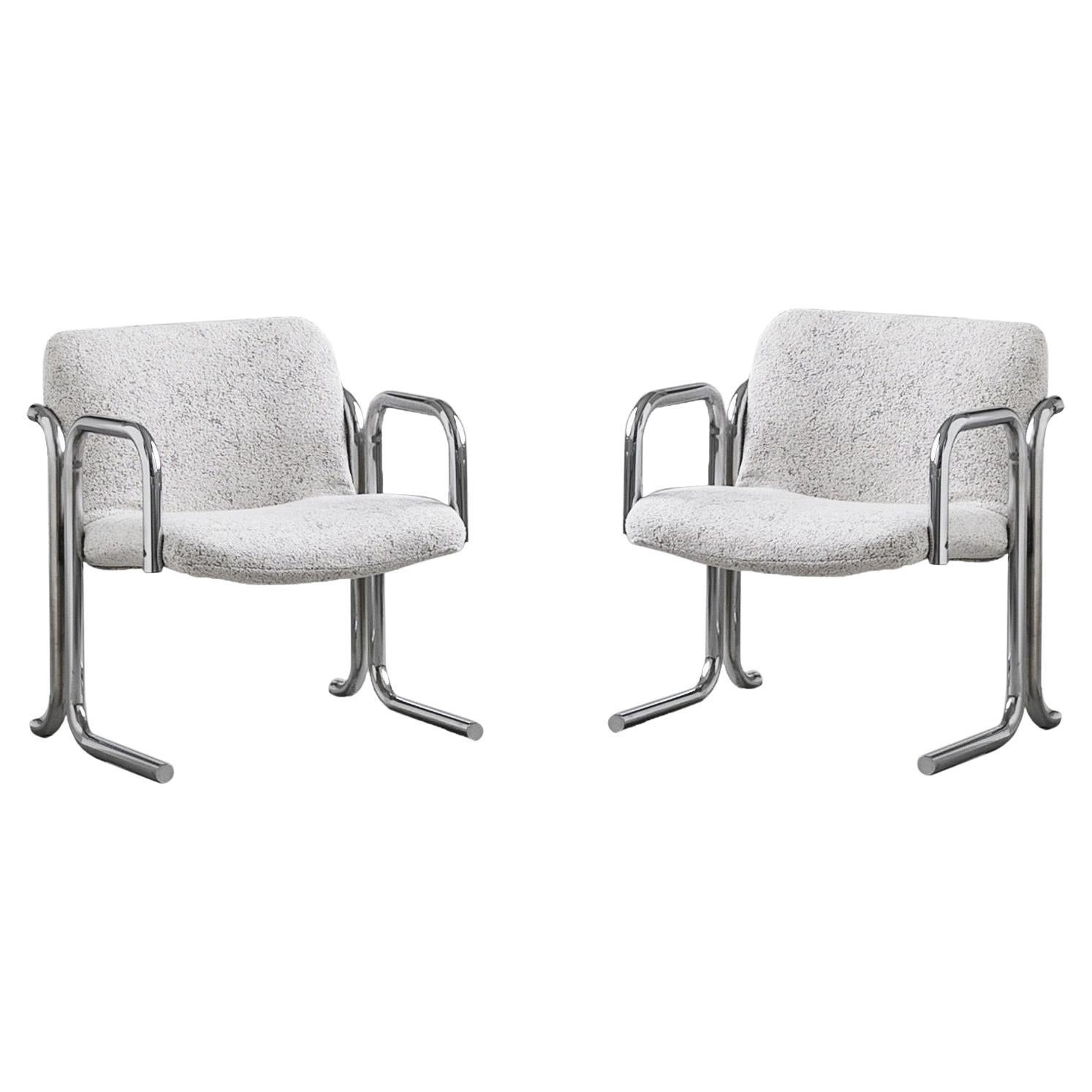 Pair of  vintage "Attica" chairs by Gaetano Croce and Paolo Favaretto for Emmegi