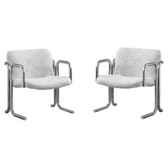 Pair of  vintage "Attica" chairs by Gaetano Croce and Paolo Favaretto for Emmegi