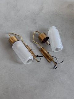 Coppia di lampade da parete vintage Azucena Lp10 "Bidoni", Luigi Caccia Dominioni Design