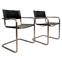 Retro Set of 2 Bauhaus Armchairs by Marcel Breuer B34 for Matteo Grassi, Italy c.1960