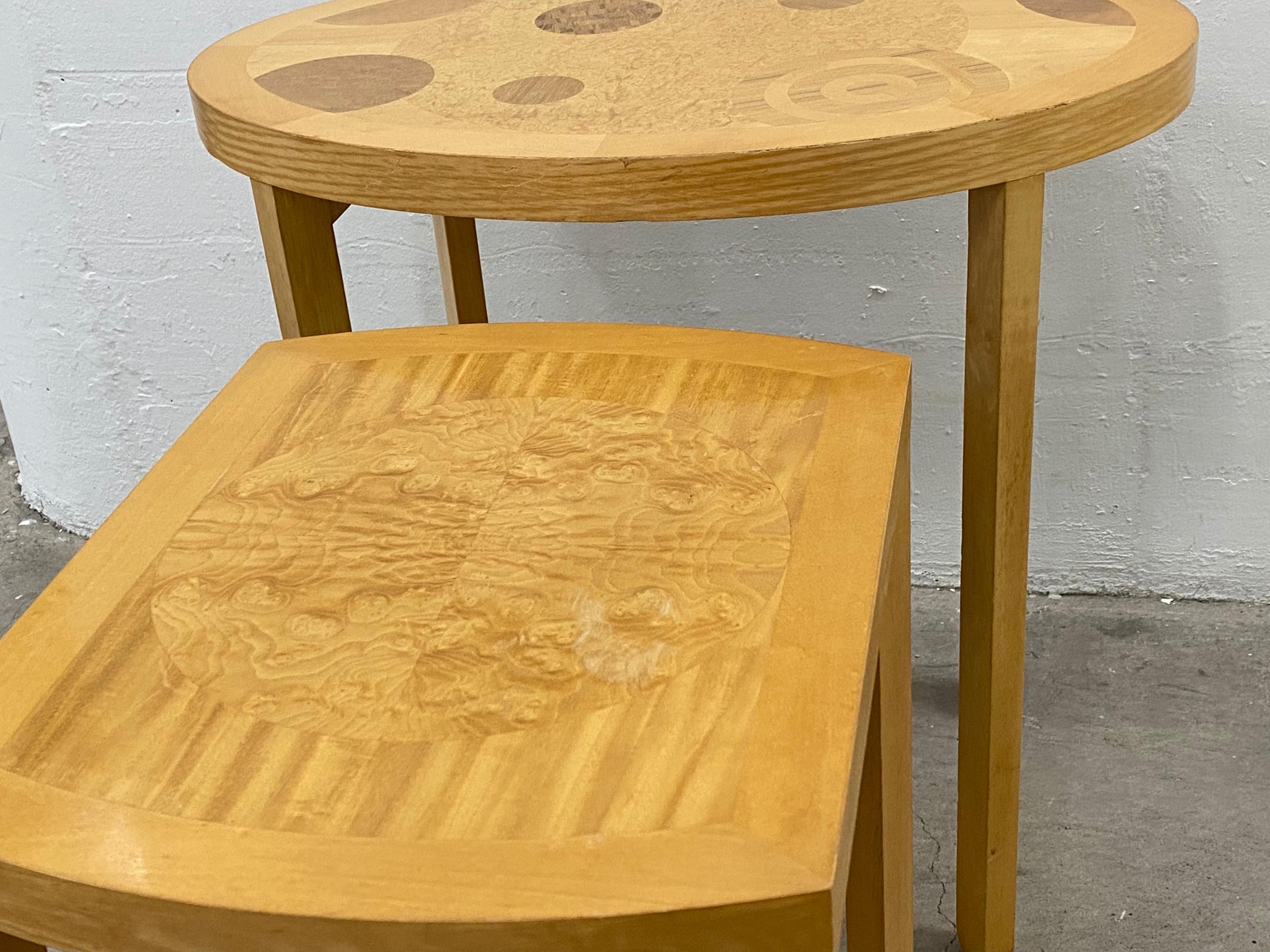 Hand-Crafted Pair of Vintage Baker Furniture Side Tables, circa 1970s For Sale