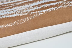 Vintage Balenciaga Tela de Seda y Lino Irlandés Cojines Almohadas Granate