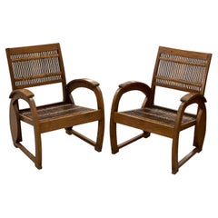 Pair of Vintage Balinese Rattan Chairs