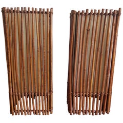 Pair of Vintage Bamboo Table Lamps, 1970s, Hollywood Regency Pair of Vintage Bamboo Table Lamps, 1970s, Hollywood Regency