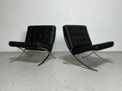 Pair of Vintage Barcelona Chairs by Mies van der Rohe