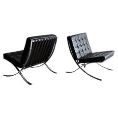 Pair of Vintage Barcelona Chairs by Mies van der Rohe