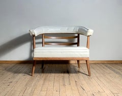 Pair of Vintage Mid Century Paul McCobb Barrel Back Lounge Chairs