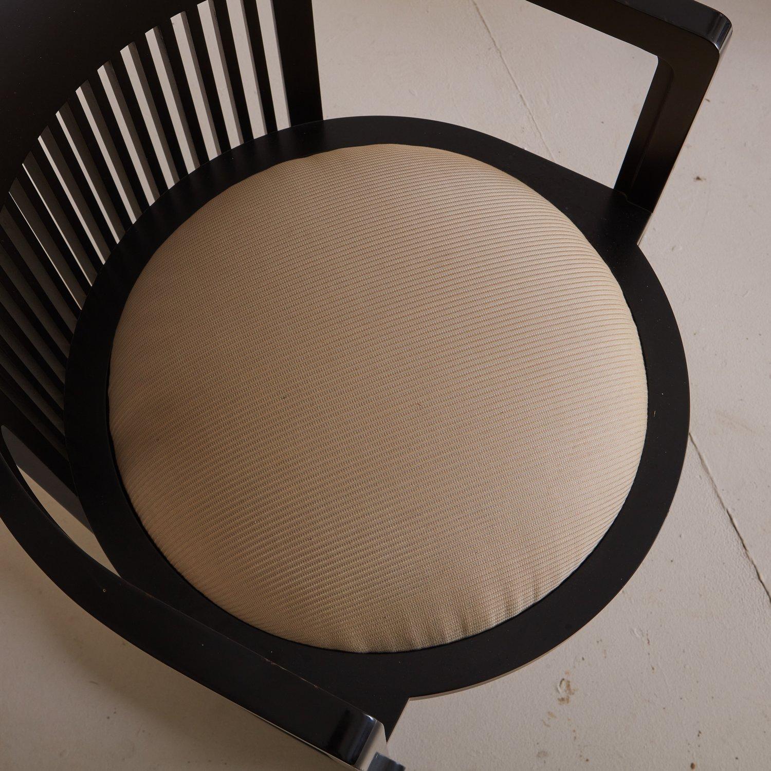 Pair of Vintage Barrel Chairs Attributed to Frank Lloyd Wright for Cassina 3