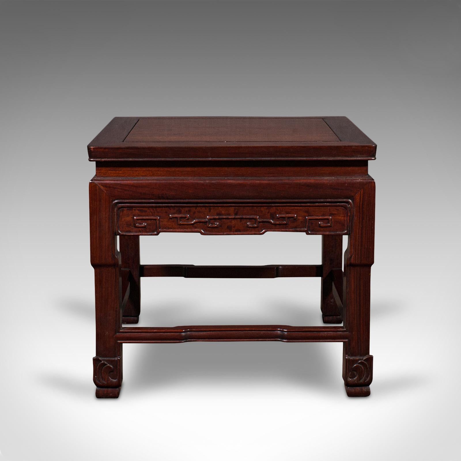 Wood Pair of Vintage Bedside Tables, Oriental, Nightstand, Side, Coffee, Art Deco