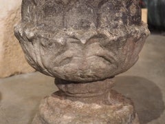 Pair of Vintage Belgian Cast Stone Pineapple Finials, Circa 1960s