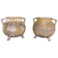 Pair of Vintage Belgium Footed Jardinières