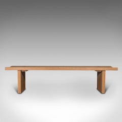 Pair of Vintage Benches, English, Oak, Kitchen, Museum, Pew, Late 20th Century