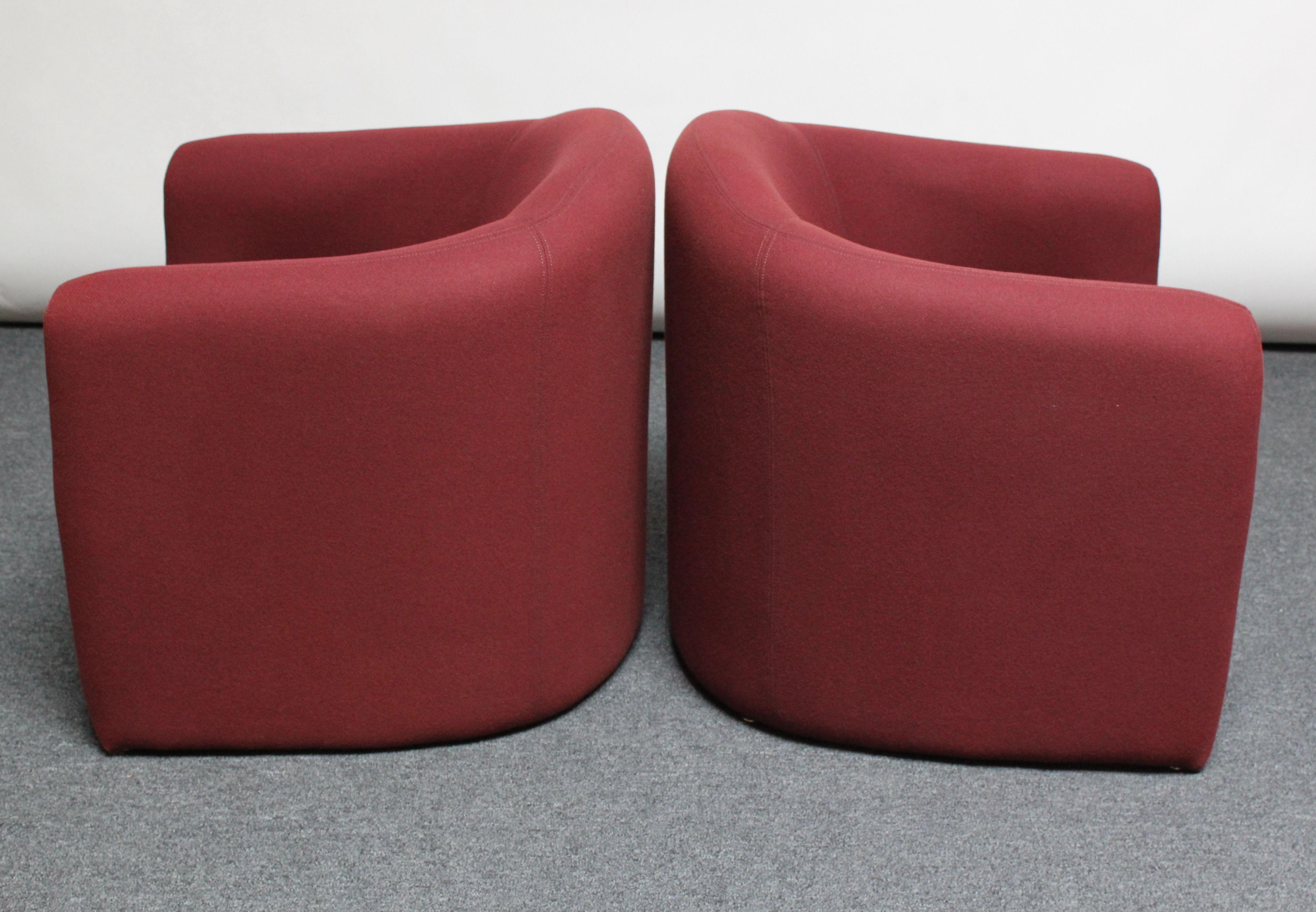 Pair of Vintage Biomorphic Lounge Chairs by Vladimir Kagan for Preview 2