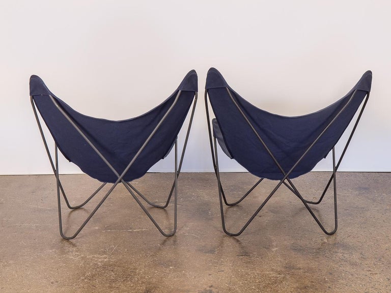Pair Of Vintage Bkf Hardoy Butterfly Chairs For Knoll For Sale At 1stdibs