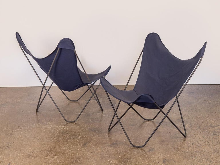 Pair of Vintage BKF Hardoy Butterfly Chairs for Knoll at 1stDibs