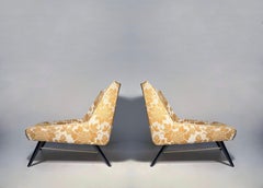 Paire de fauteuils « Boomerang » vintage