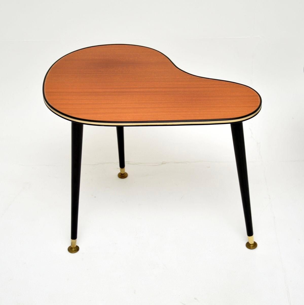 British Pair of Vintage Boomerang Side Tables