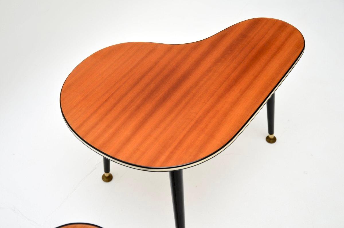 Mid-20th Century Pair of Vintage Boomerang Side Tables