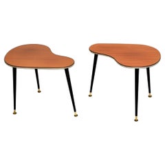 Pair of Vintage Boomerang Side Tables