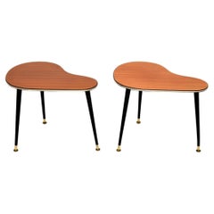 Pair of Vintage Boomerang Side Tables