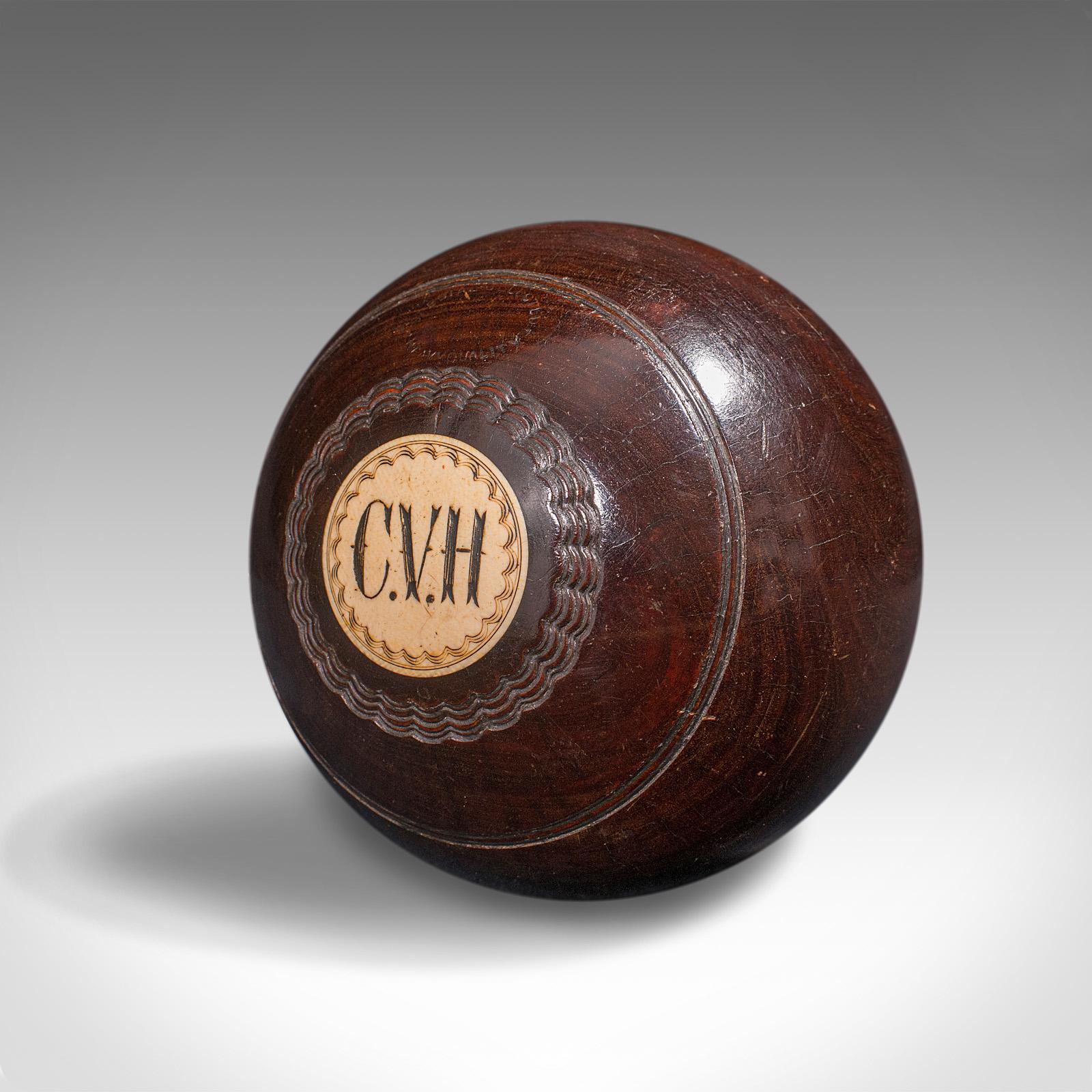 antique lawn bowling balls