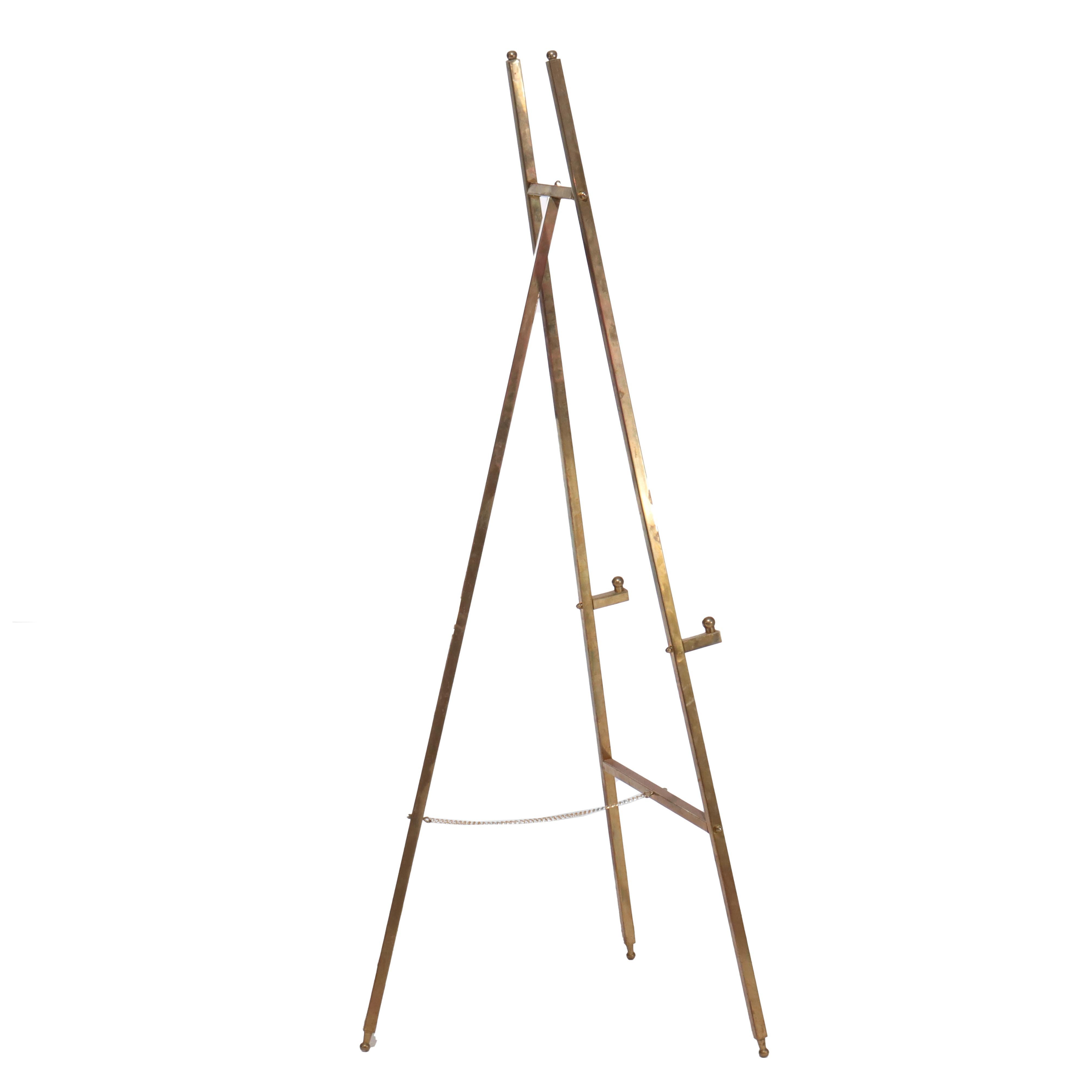 Paar Vintage Messing Kunst Display Easels 20thC (20. Jahrhundert) im Angebot