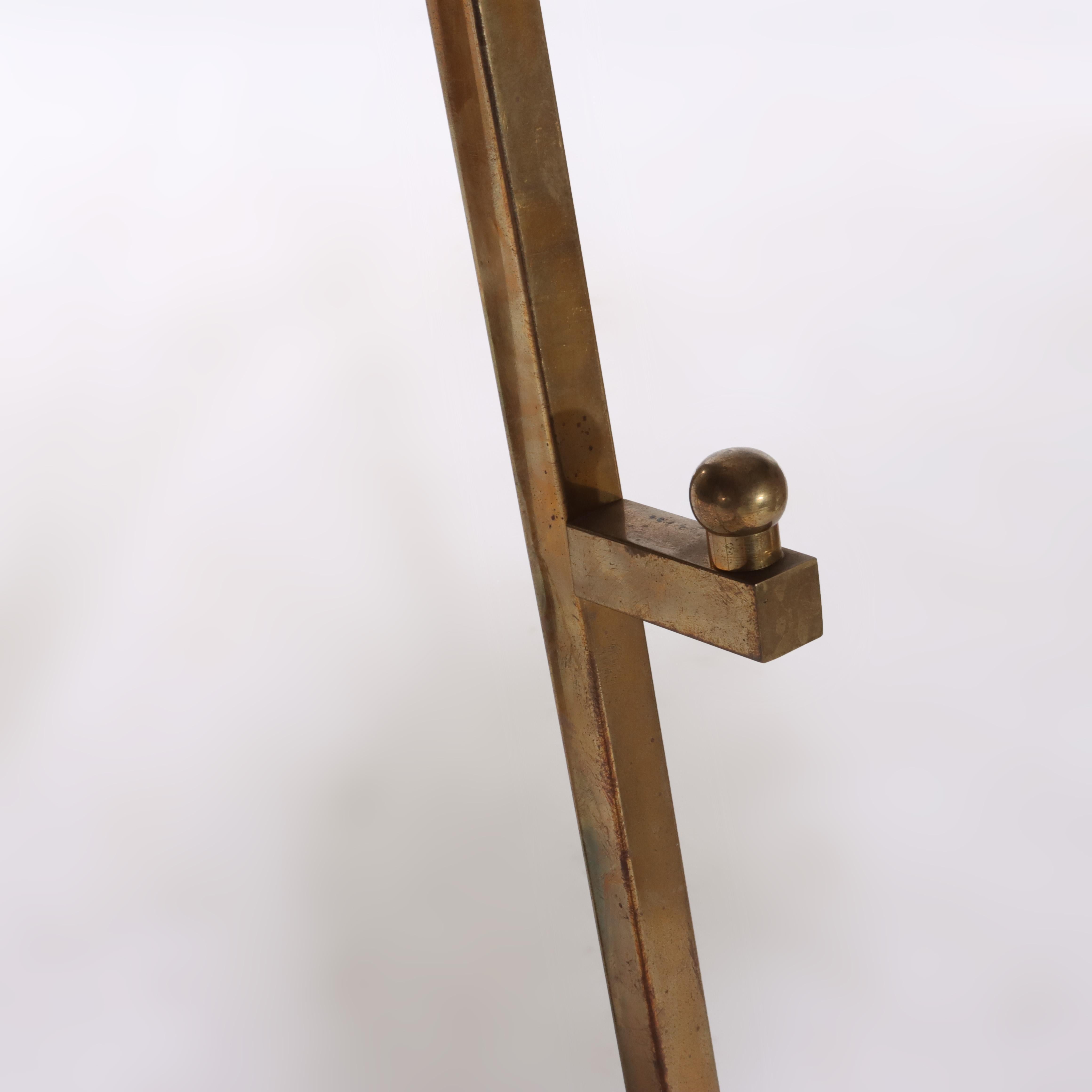 Paar Vintage Messing Kunst Display Easels 20thC im Angebot 1