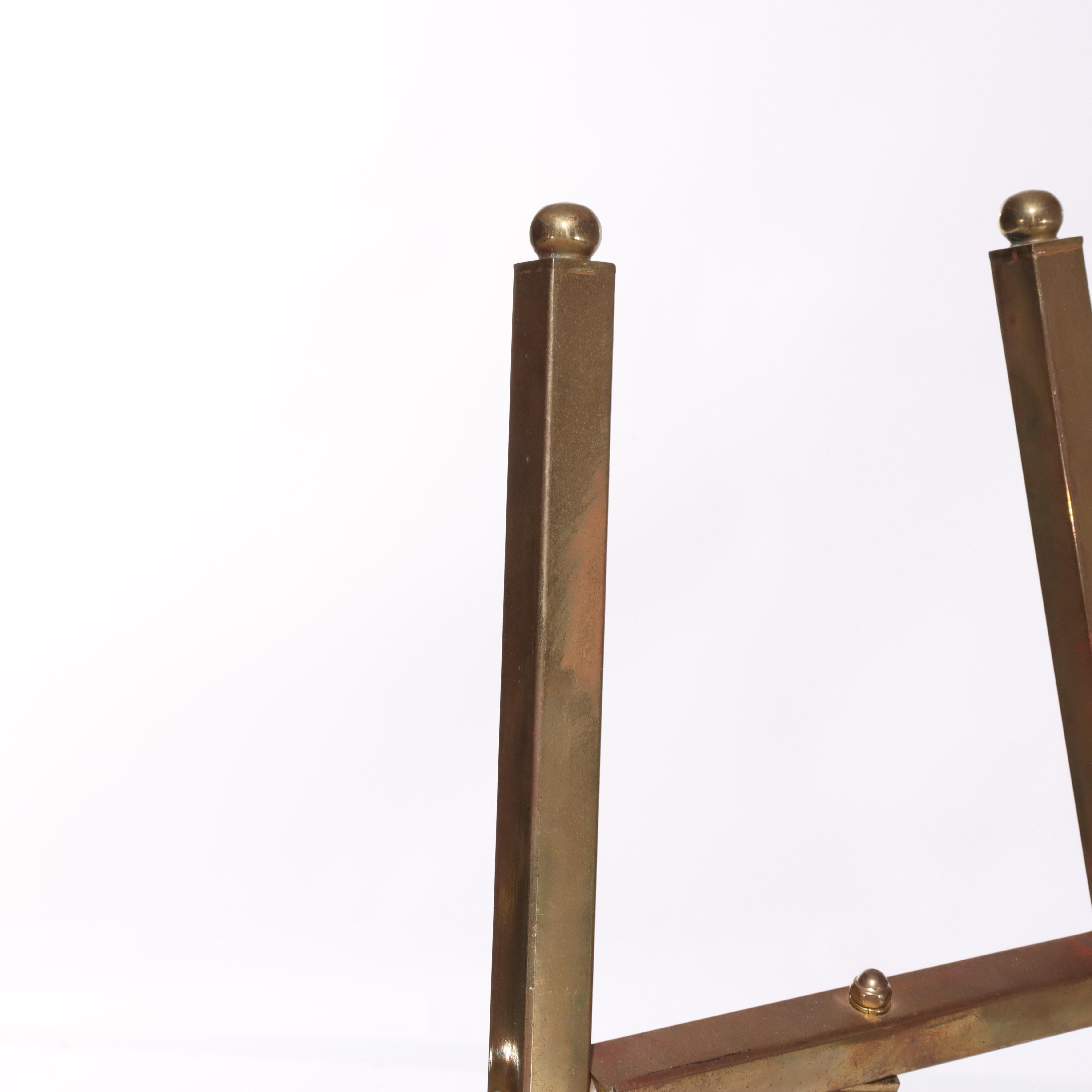 Paar Vintage Messing Kunst Display Easels 20thC im Angebot 2