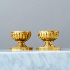 Pair of Vintage Brass Candlesticks by Skultuna. Sweden, 1940s.