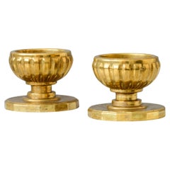 Pair of Vintage Brass Candlesticks by Skultuna. Sweden, 1940s.
