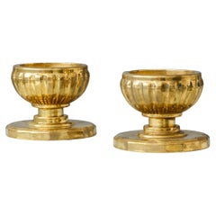 Pair of Vintage Brass Candlesticks by Skultuna. Sweden, 1940s.