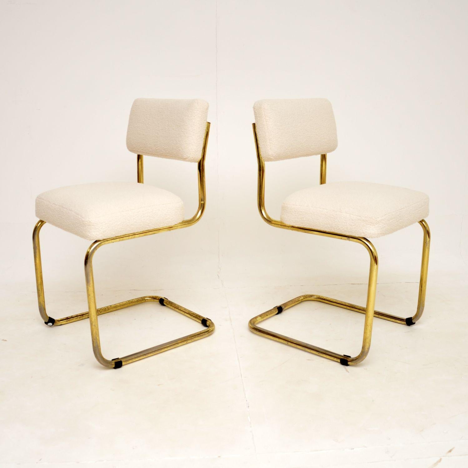 vintage brass dining chairs