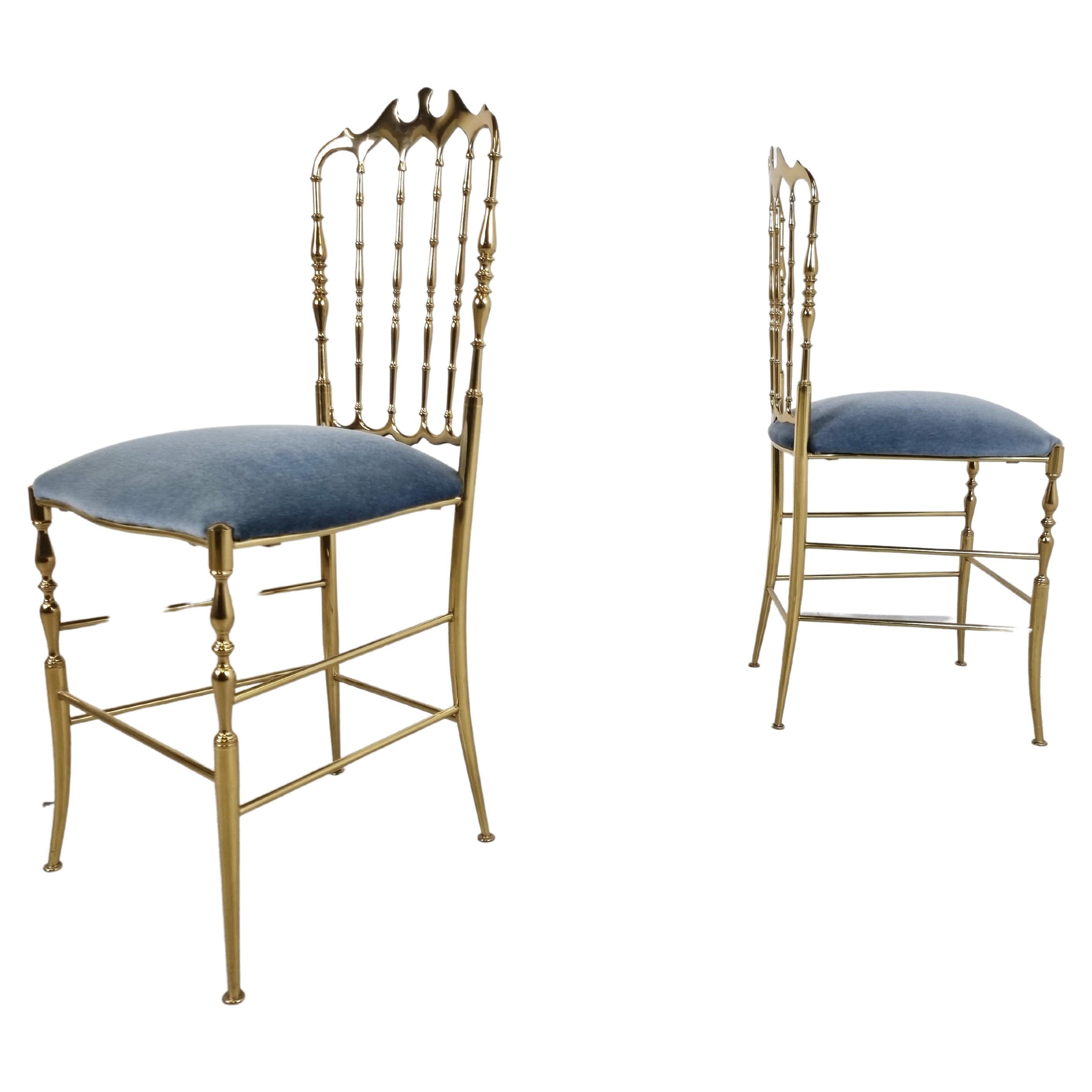 Vintage Brass Chiavari Chair, 1960s at 1stDibs