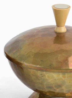 Pair of Vintage Brass Cups by VEB Kunstschmiede Neuruppin, Germany, 1950s