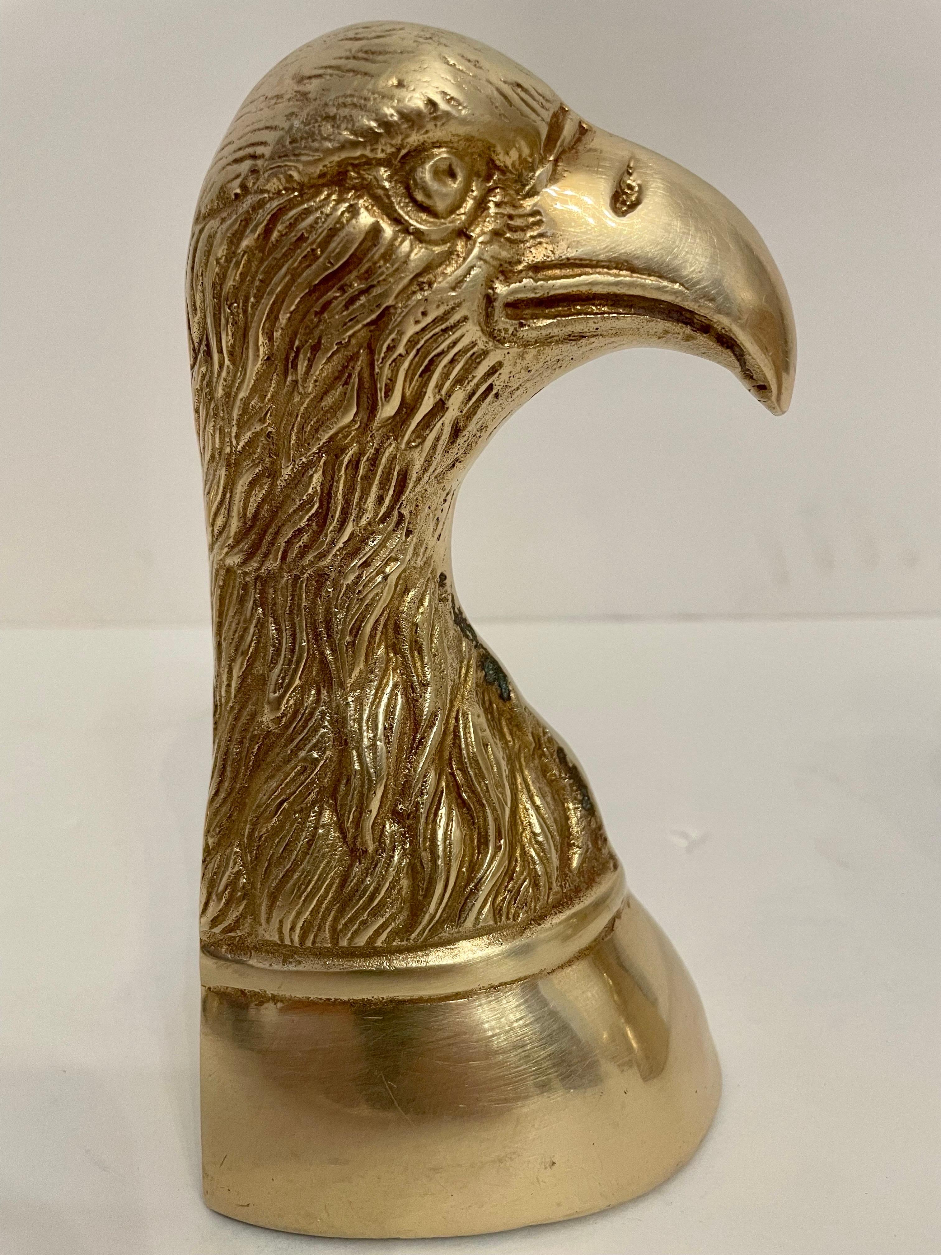 American Colonial Pair of  Vintage Brass Eagle Bookends
