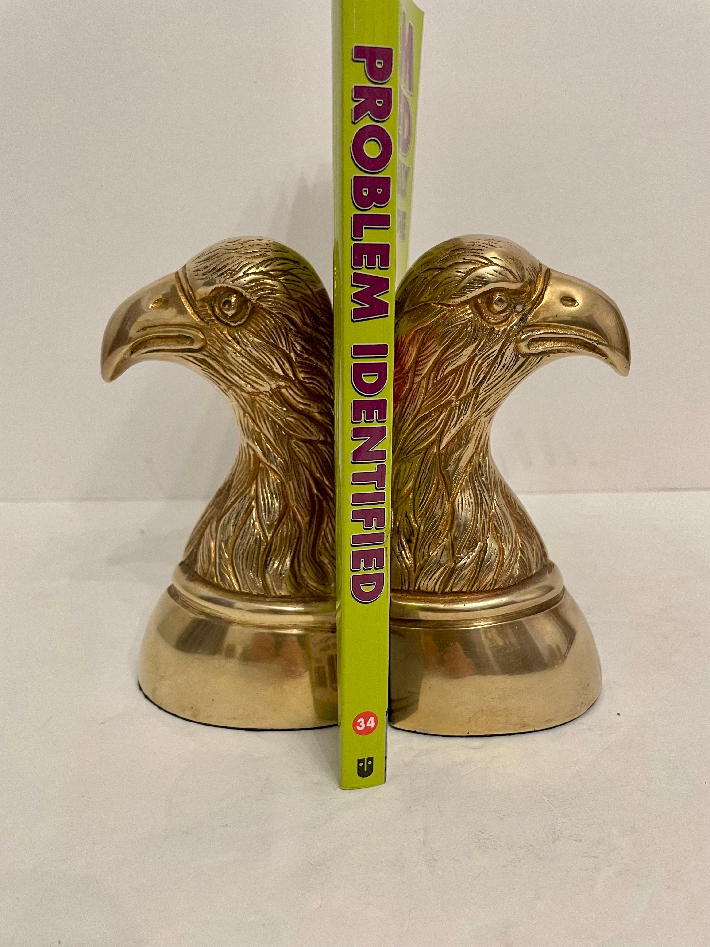 antique brass bookends
