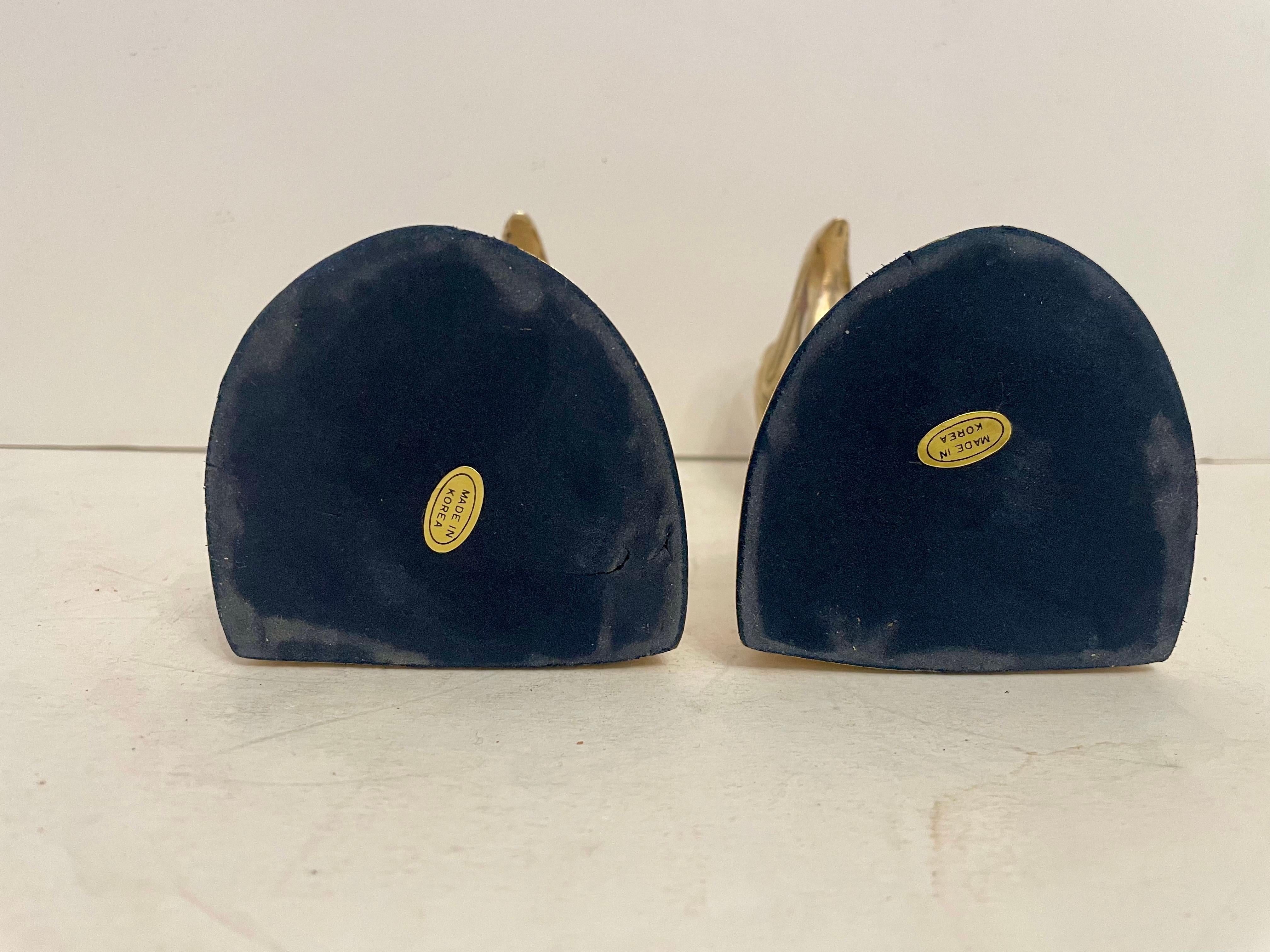 Par de sujetalibros de águila de latón vintage Latón en venta