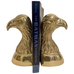 Paire de serre-livres aigle en laiton