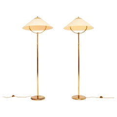 Pair of Vintage Brass Floor Lamps