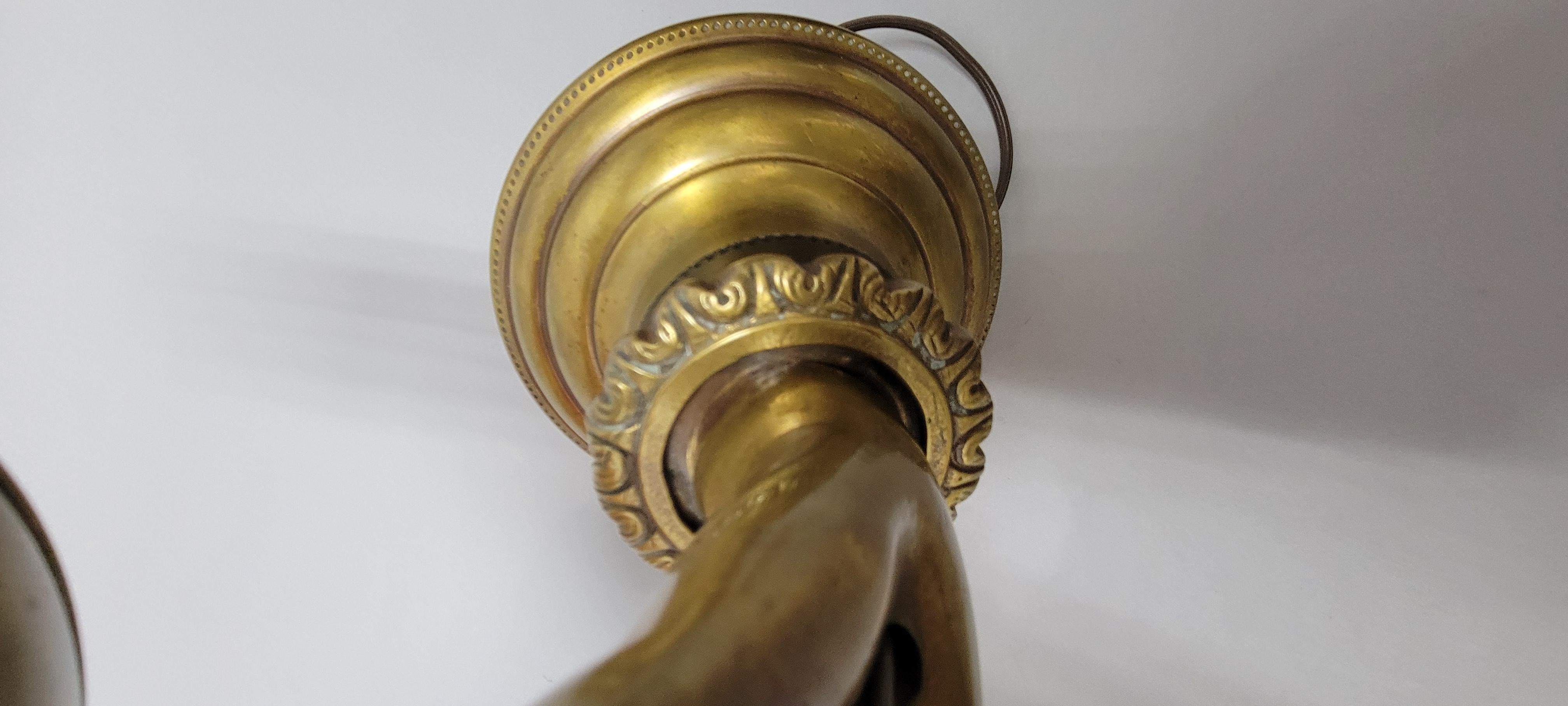 Pair of Vintage Brass Hand-Holding Candle Wall Sconces – Andre Arbus Style 5