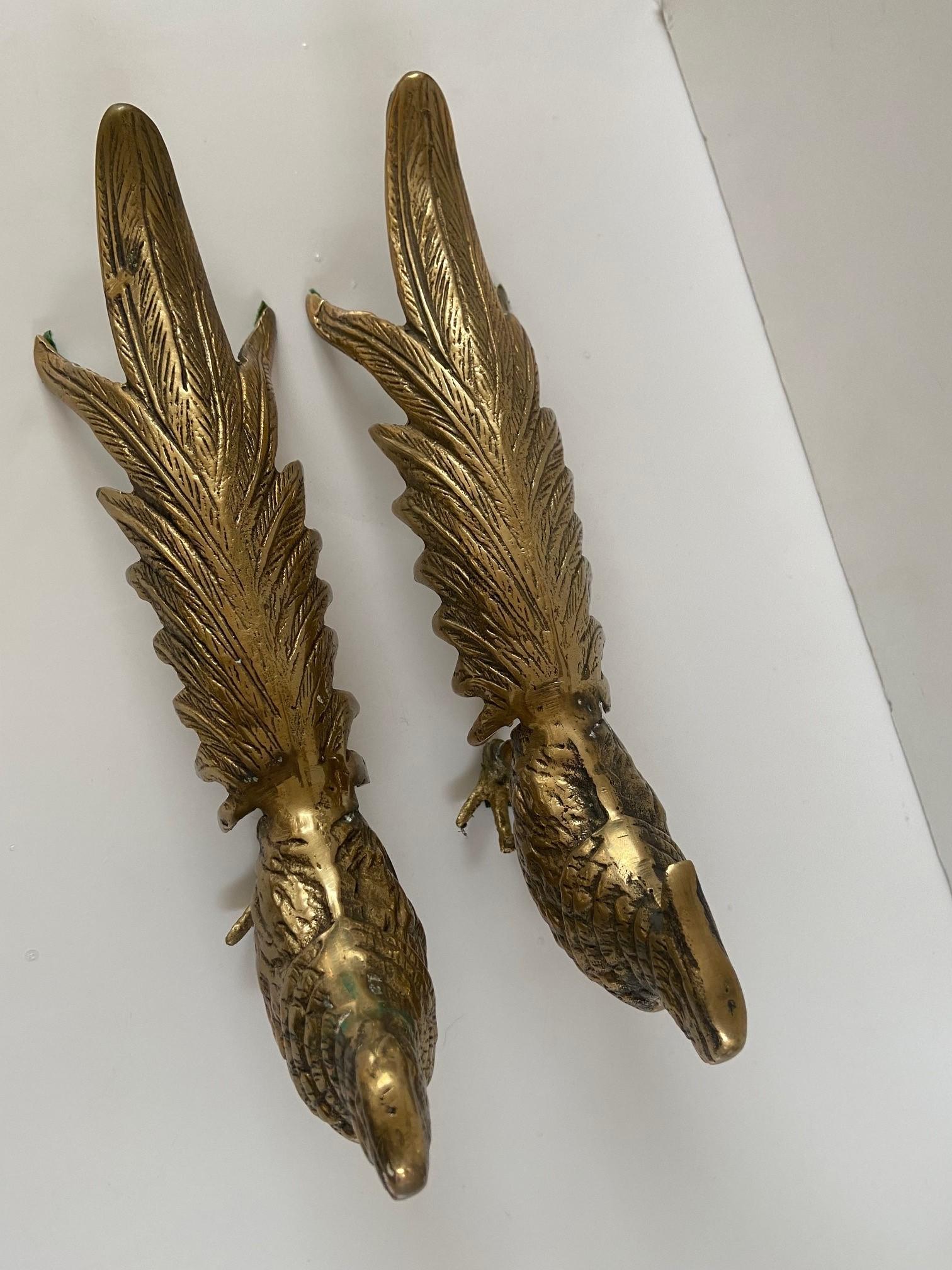 brass pheasant pair
