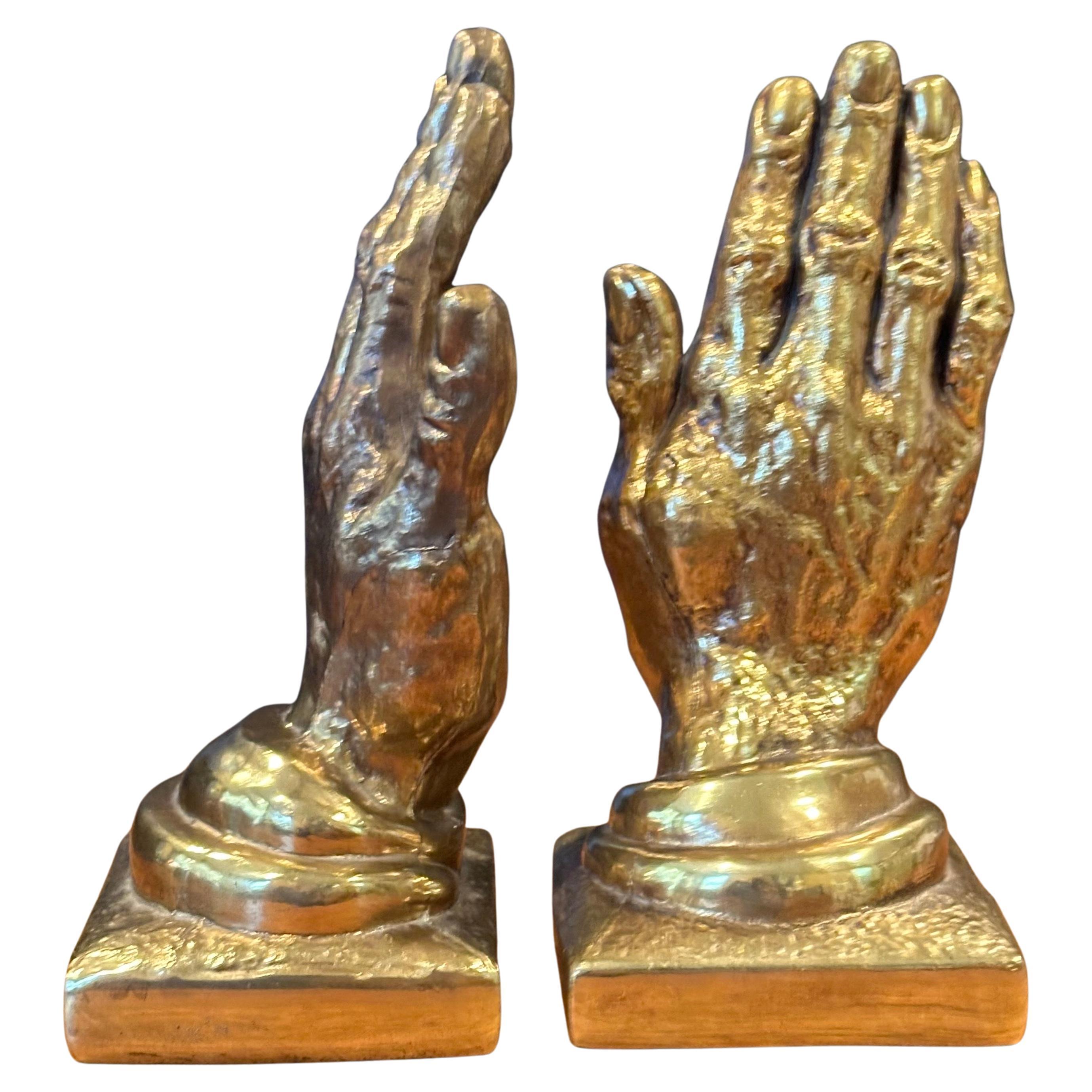 20th Century Pair of Vintage Brass 