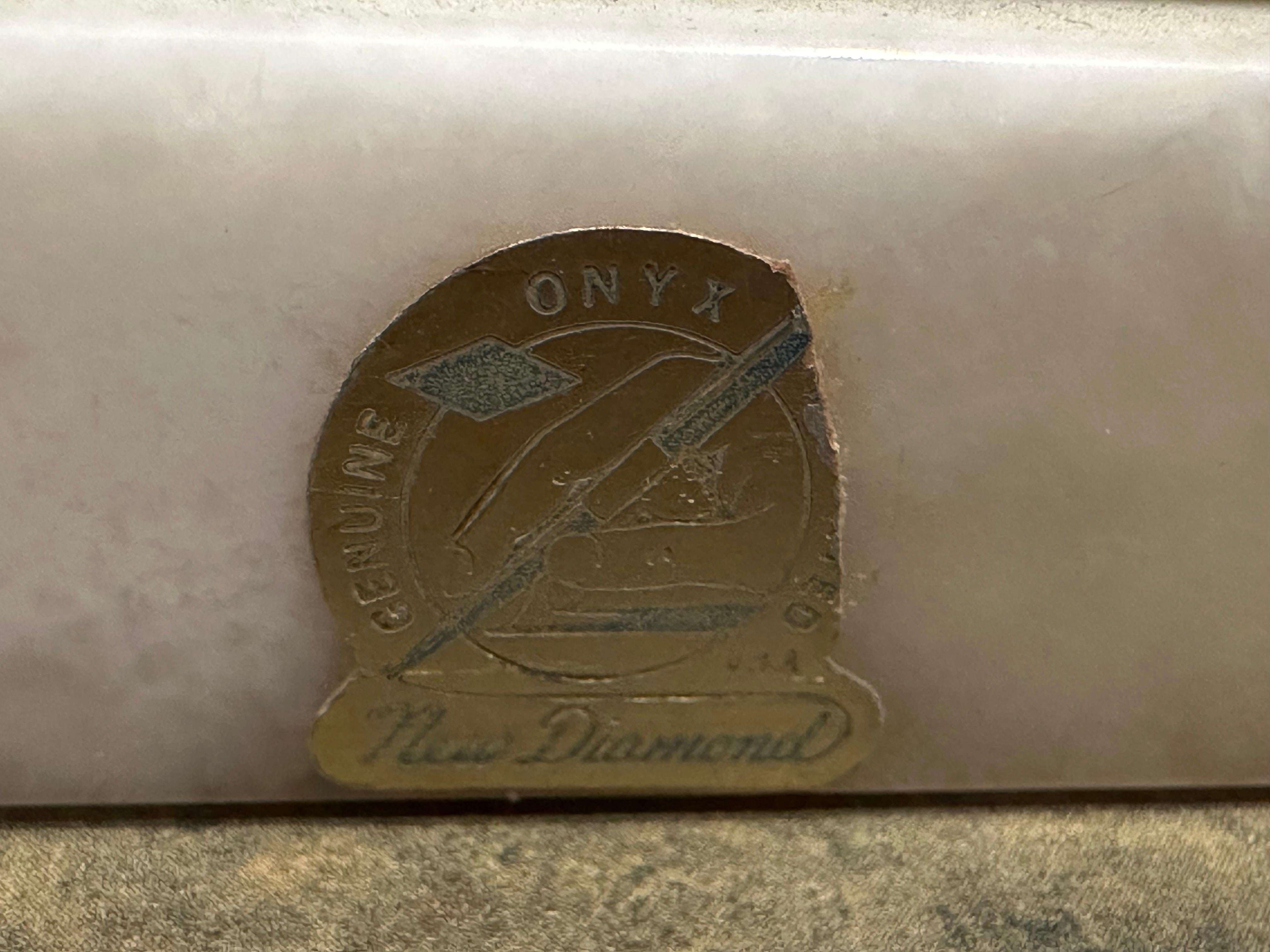 Ottone Coppia di reggilibri d'epoca in ottone 